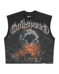 Godspeed Fences Sleeveless Tee Black