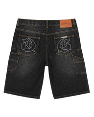 Godspeed Twin Panel Denim Shorts Black