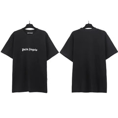 Palm Angels Classic Small Gothic Logo T-Shirt - Black