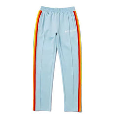 Palm Angels Rainbow Track Pants - Light Blue