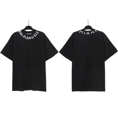 Palm Angels Neckline Collar Logo T-Shirt - Black/Miami