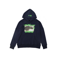 Palm Angels "I Am Not Lost" Photo Graphic Hoodie - Navy