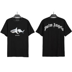 Palm Angels Double Shark Graphic T-Shirt - Black
