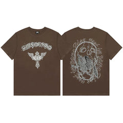 Revenge Bubble Logo & Skull Crosswings Short Sleeve T-Shirt