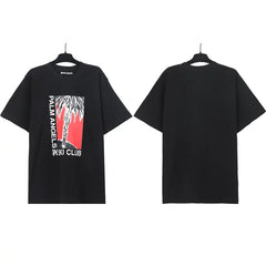 Palm Angels Ski Club Framed Palm Graphic T-Shirt - Black