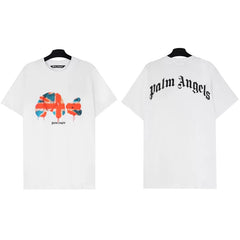 Palm Angels Union Jack Bear Graphic T-Shirt - White