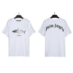 Palm Angels Double Shark Graphic T-Shirt - White