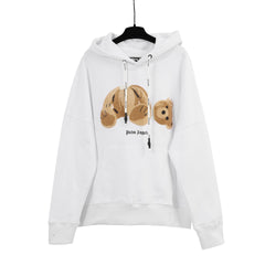 Palm Angels Classic Bear Hoodie - White