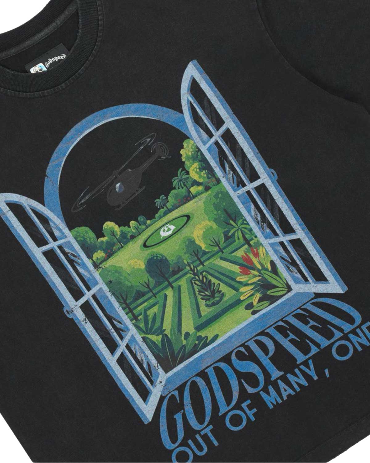Godspeed Helipad Dreams Tee Black