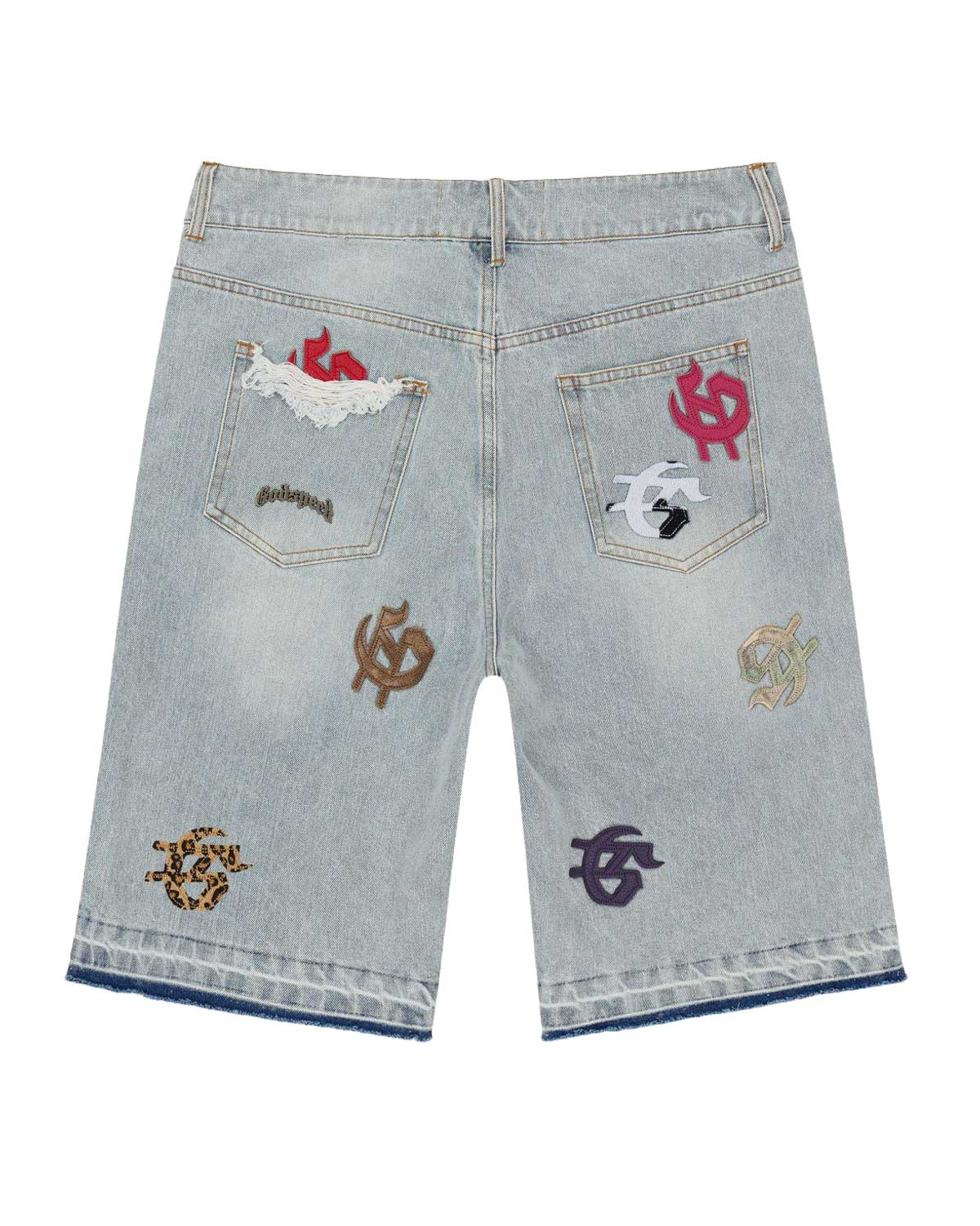 Godspeed Infinity Denim Shorts Multi Color Blue