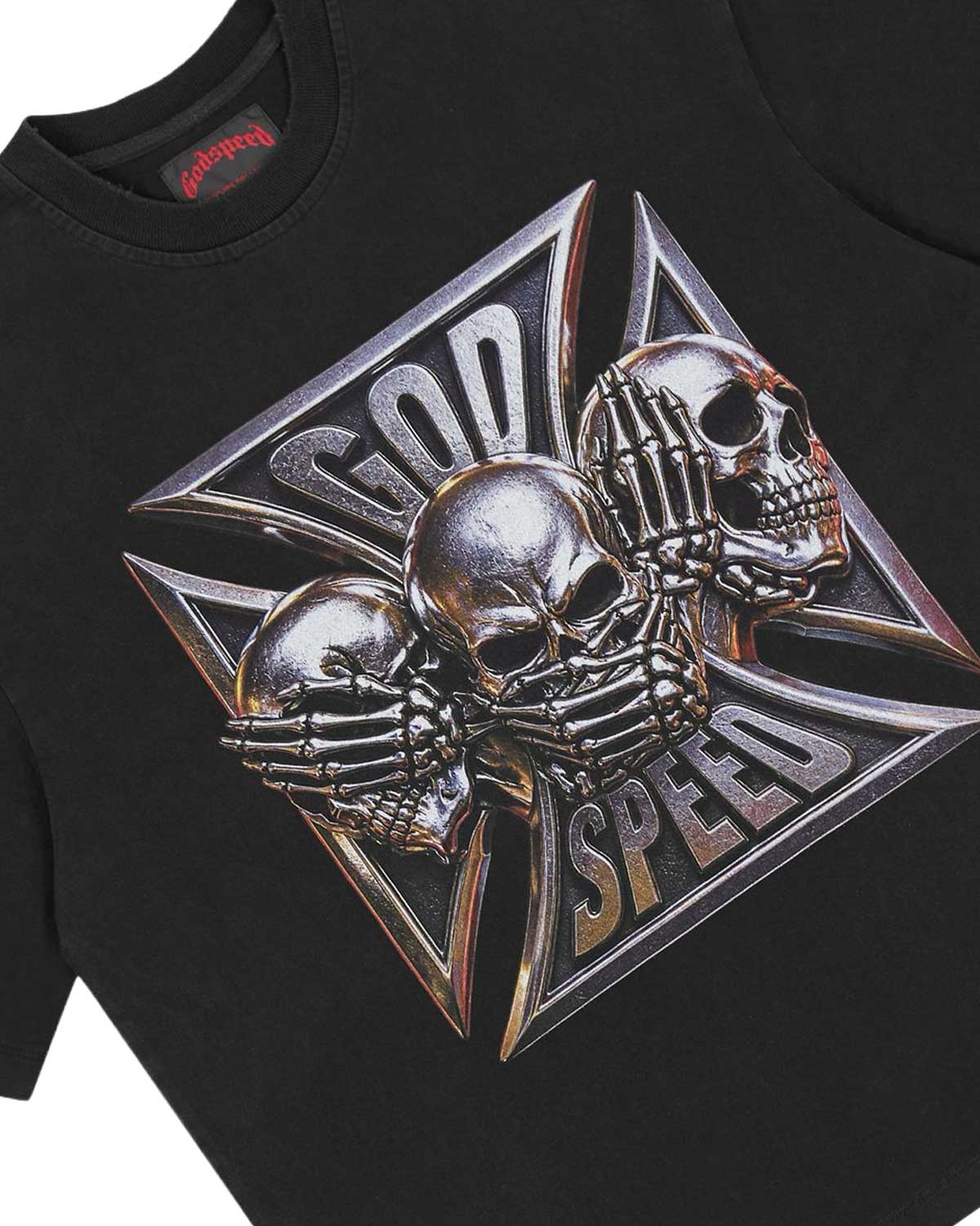 Godspeed Omerta Tee Black