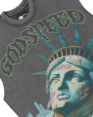 Godspeed Sunken Liberty Sleeveless Tee Grey Wash