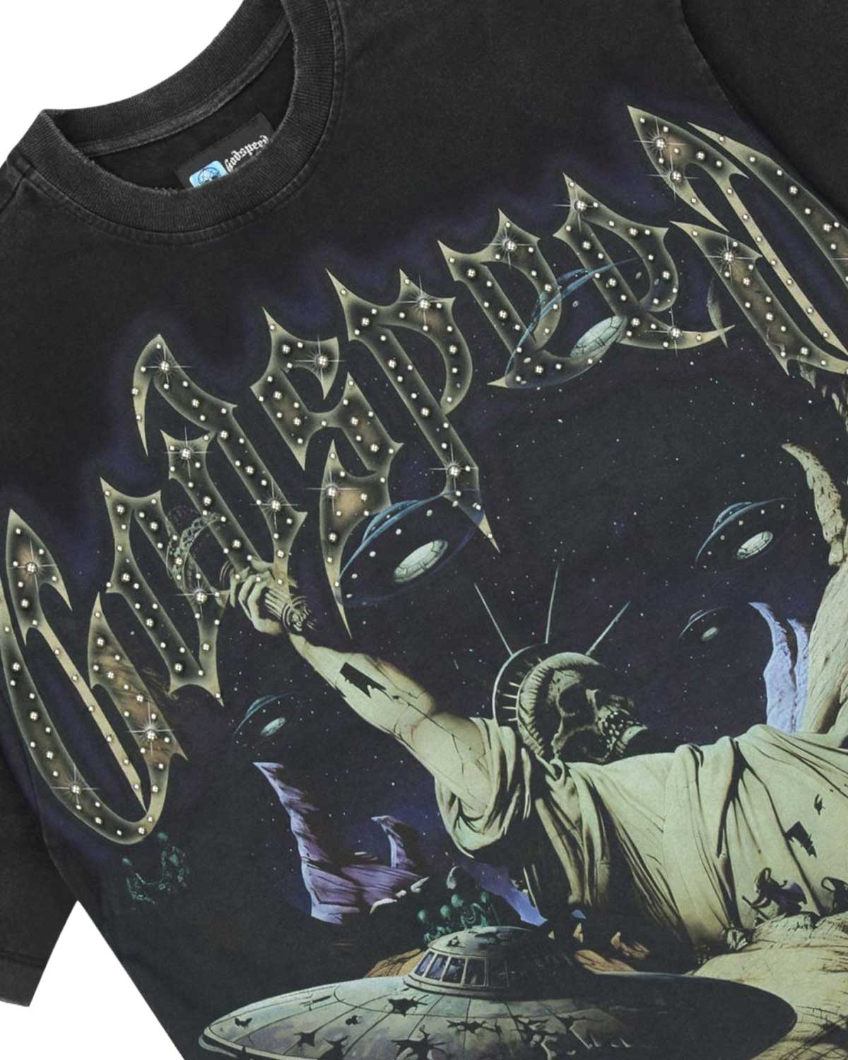 Godspeed The Landing Tee Black