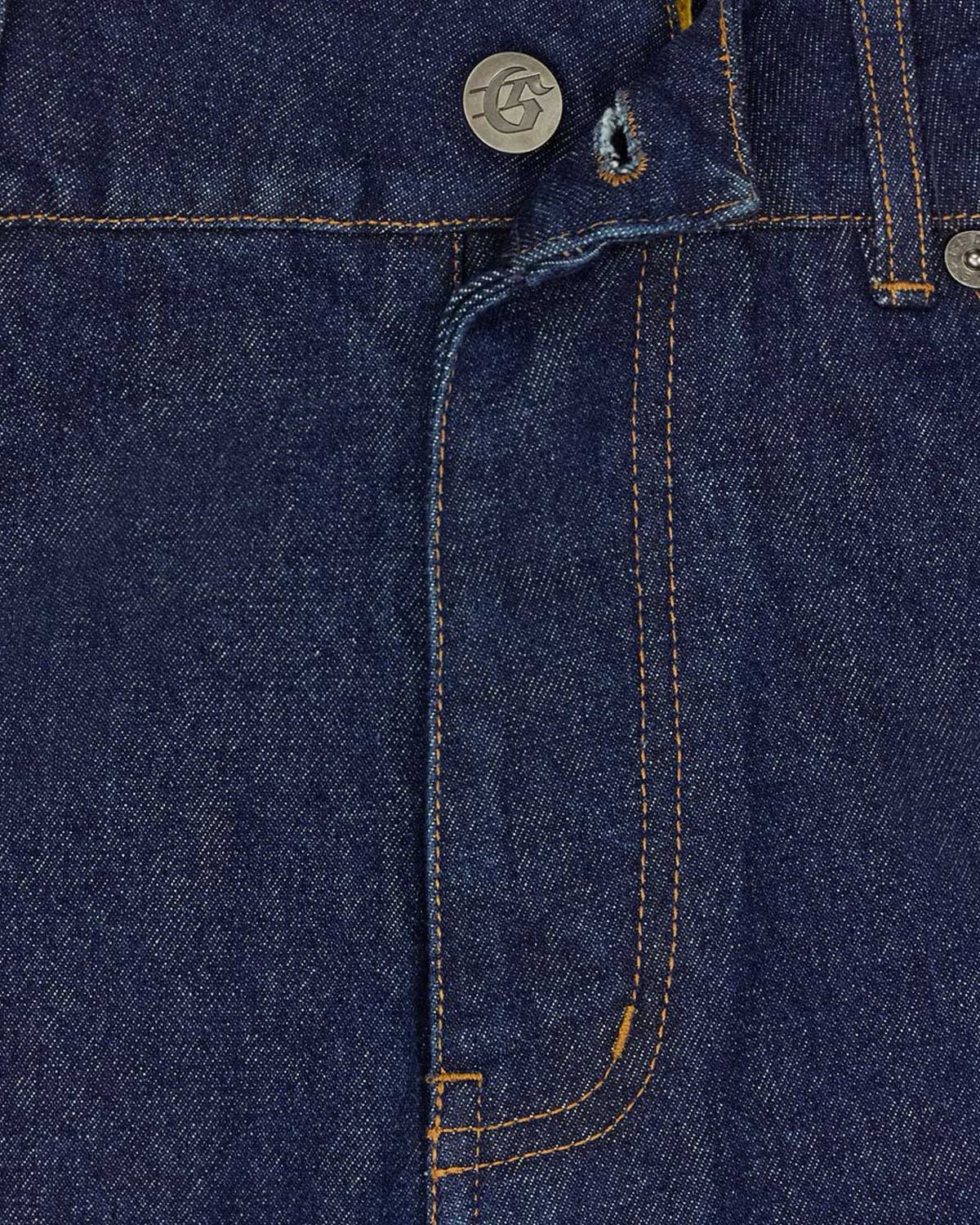 Godspeed Twin Panel Denim Shorts Raw Blue