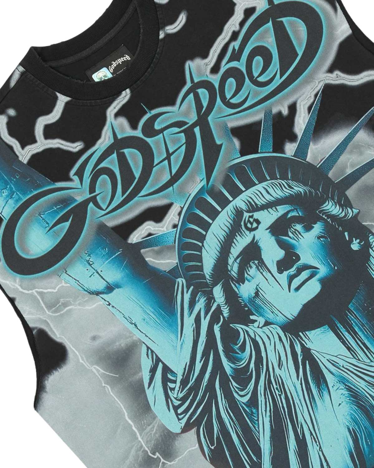 Godspeed Voltage Sleeveless Tee Black/Wolf Grey