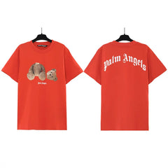 Palm Angels Headless Bear Graphic T-Shirt - Red