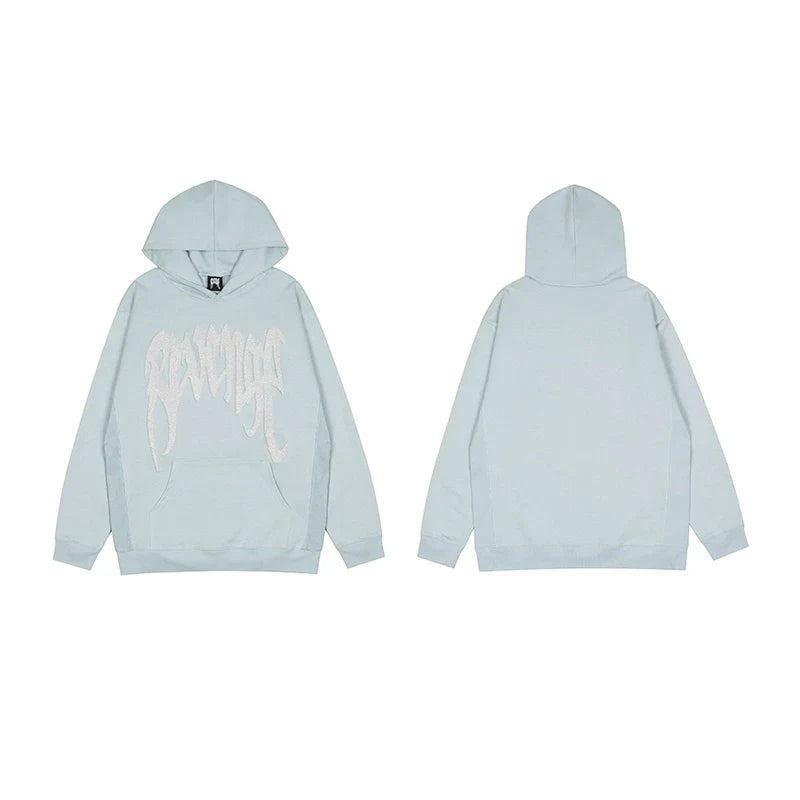 Revenge Light Blue Arch Logo Pullover Hoodie