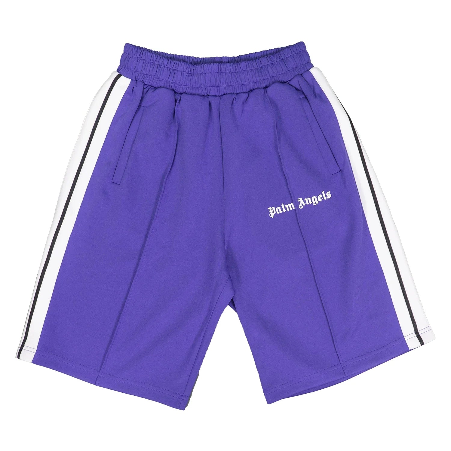Palm Angels Classic Track Shorts - Purple/White