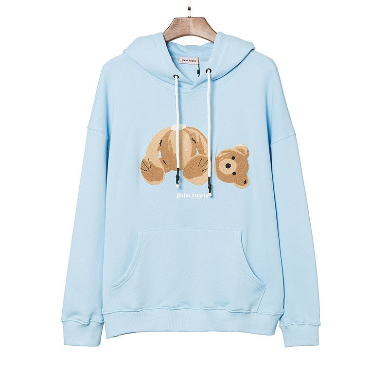 Palm Angels Classic Bear Hoodie - Light Blue