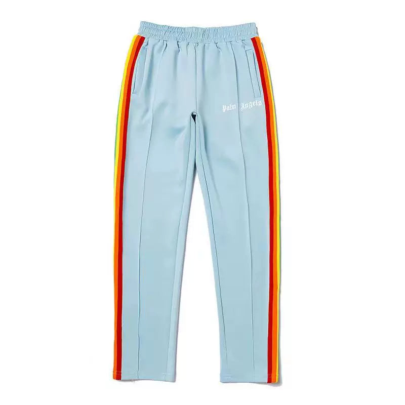Palm Angels Rainbow Track Pants - Light Blue