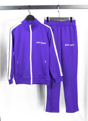 Palm Angels Classic Track Jacket & Pants Set - Purple/White