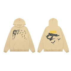 Revenge x Juice WRLD Beige 999 & Doves Pullover Hoodie