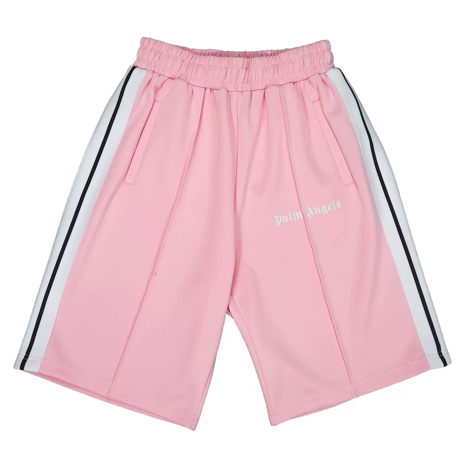 Palm Angels Classic Track Shorts - Pink/White
