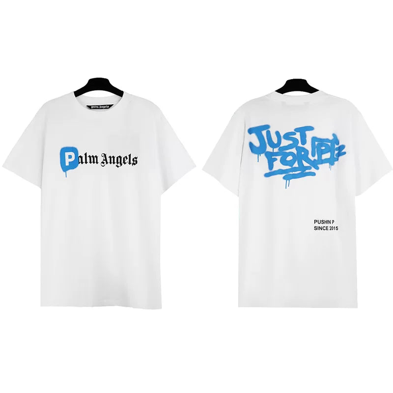 Palm Angels Just For PA Graffiti Logo T-Shirt - White