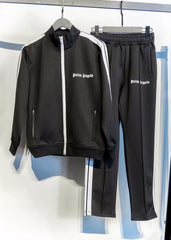 Palm Angels Classic Track Jacket & Pants Set - Black/White