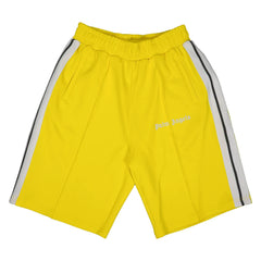 Palm Angels Classic Track Shorts - Yellow/White