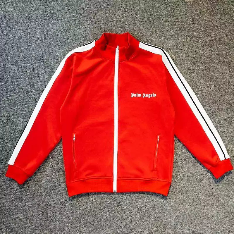 Palm Angels Classic Track Jacket - Red/White
