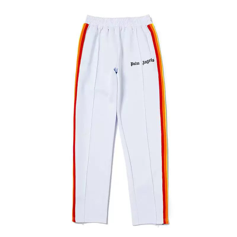 Palm Angels Rainbow Track Pants - White