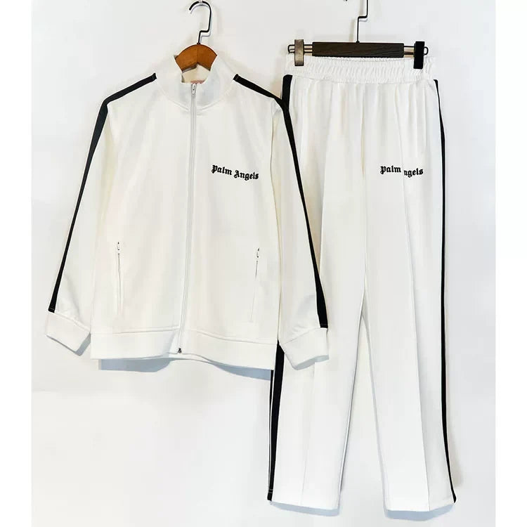 Palm Angels Classic Track Jacket & Pants Set - White/Black