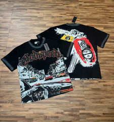 Godspeed Retro Racing Car Graphic T-Shirt – Black