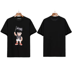 Palm Angels Flag Bear Graphic T-Shirt - Black