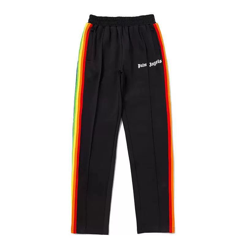 Palm Angels Rainbow Track Pants - Black