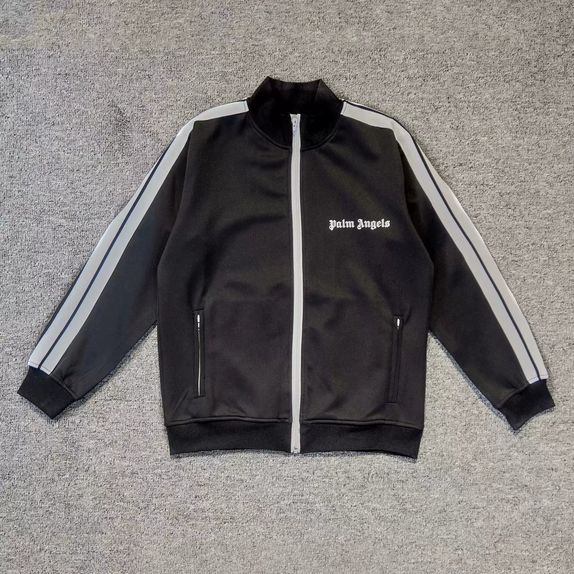 Palm Angels Classic Track Jacket - Black/White