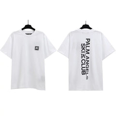 Palm Angels Ski Club Graphic T-Shirt - White/Black
