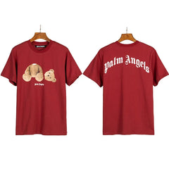 Palm Angels Headless Bear Graphic T-Shirt - Burgundy