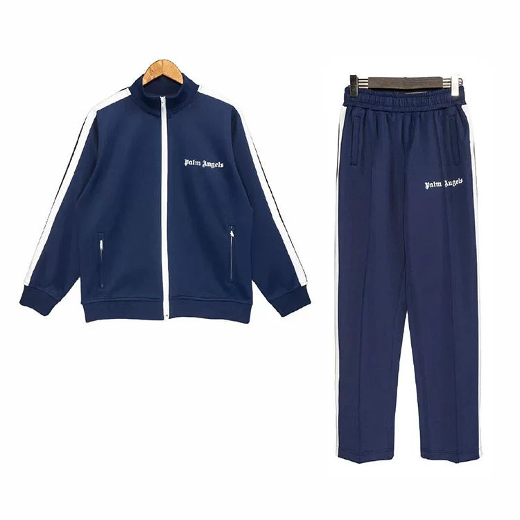 Palm Angels Classic Track Jacket & Pants Set - Navy/White