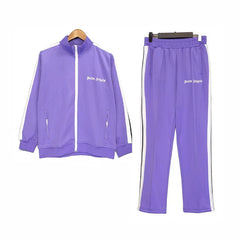 Palm Angels Classic Track Jacket & Pants Set - Purple/White