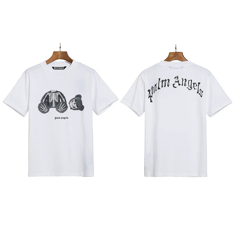 Palm Angels X-Ray Skeleton Bear Graphic T-Shirt - White