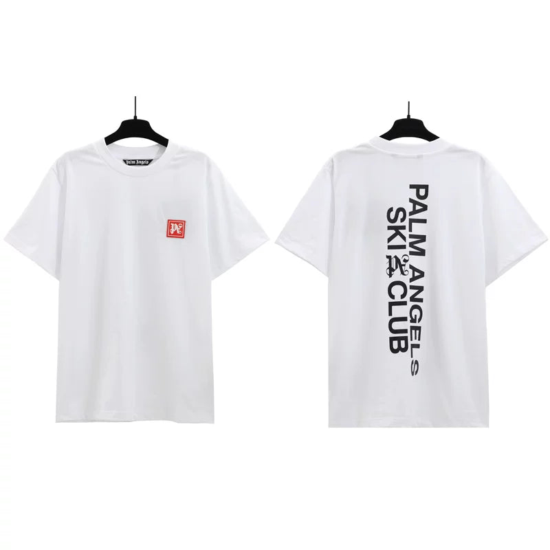 Palm Angels Ski Club Graphic T-Shirt - White/Red